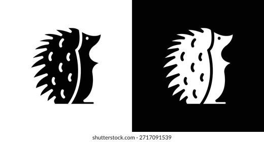 Diseño de Vector de conjunto de iconos de erizo para concepto móvil y Diseño web.