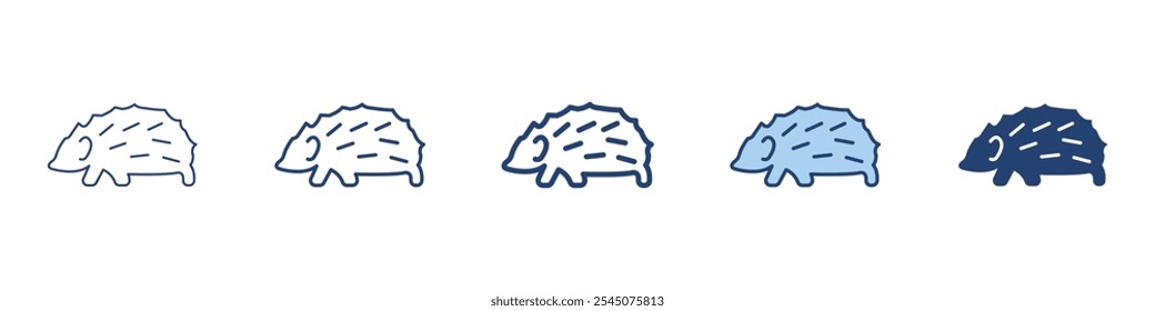 Ícone Hedgehog Coleção de conjuntos de símbolos