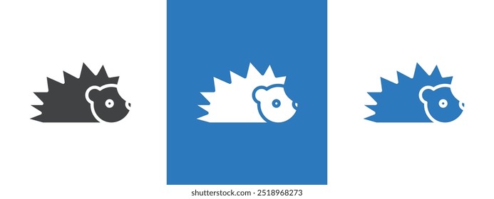 Hedgehog icon thin line illustration