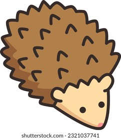 Icono de edgehog en estilo plano de moda aislado en fondo blanco para el diseño de tu sitio web, logotipo, aplicación, interfaz de usuario. Ilustración del vector