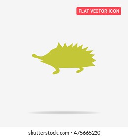 Hedgehog icon.  Vector concept illustration for design.