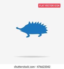 Hedgehog icon.  Vector concept illustration for design.