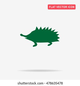 Hedgehog icon.  Vector concept illustration for design.