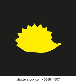 hedgehog, icon, vector illustration, eps10
