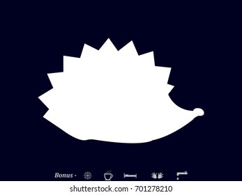 hedgehog, icon, vector illustration eps10