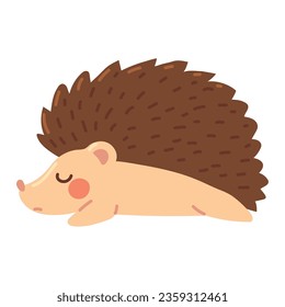 hedgehog icon vector isolated illustration