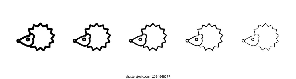 Hedgehog icon Vector logo sign