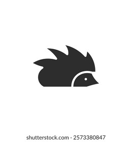 Hedgehog icon web design in vector