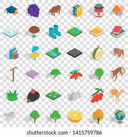 Hedgehog icons set. Isometric style of 36 hedgehog vector icons for web for any design