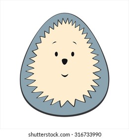 Hedgehog isolated on white background