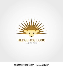 Hedgehog Logo Design Template. Vector Illustration