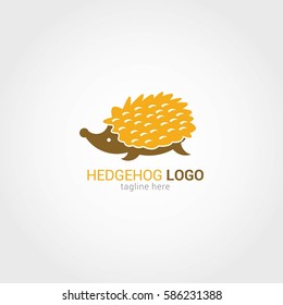 Hedgehog Logo Design Template. Vector Illustration
