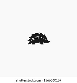 hedgehog logo design vector template
