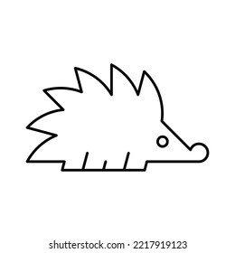 Hedgehog Logo. Icon design. Template elements