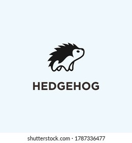 hedgehog logo vector silhouette icon