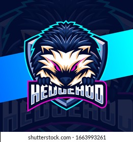 hedgehog mascot esport logo designs