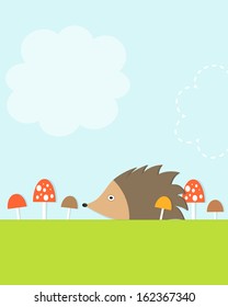 Hedgehog y setas