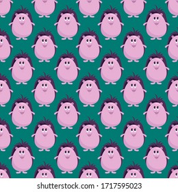 Padrão Hedgehog, ilustração, vetor sobre fundo branco