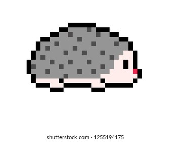 Hedgehog Pixel Art