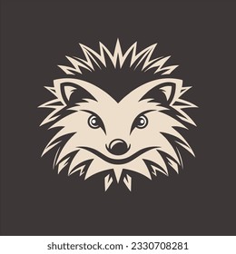 Hedgehog or porcupine logo design in vector format.