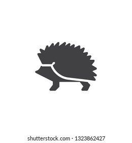 Hedgehog side view vector icon. filled flat sign for mobile concept and web design. walking hedgehog glyph icon. Forest animal symbol, logo illustration. Pixel perfect vector graphics