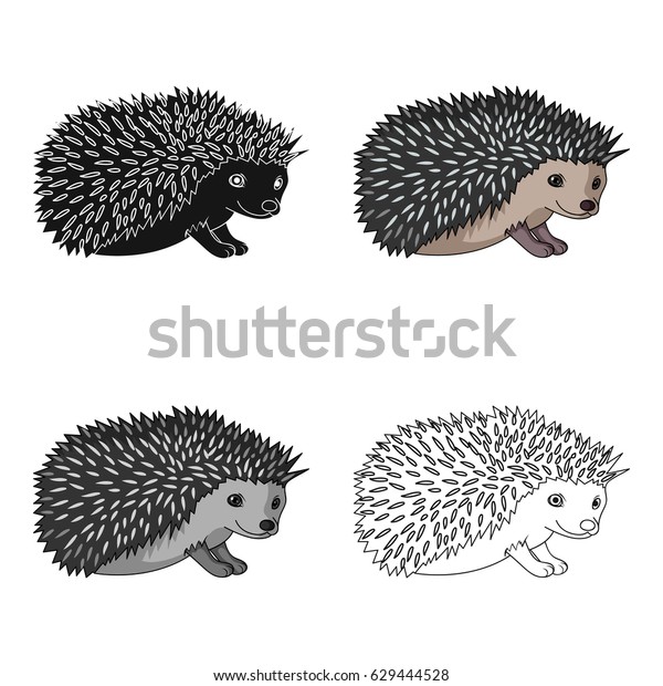 Herisson Petit Herisson Grisun U Herisson Sur Image Vectorielle De Stock Libre De Droits