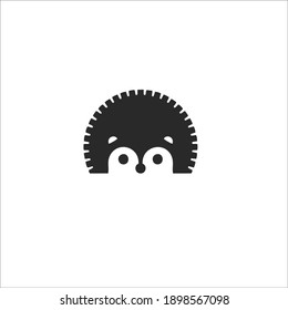 Hedgehog Symbol Logo. Tattoo Design. Vector Illustration.