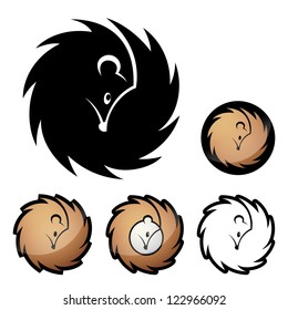 Hedgehog-Symbol - Vektorillustration