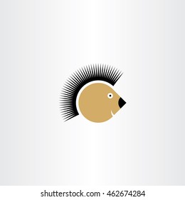 hedgehog vector icon illustration design