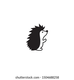 Hedgehog vector, icon on a white background