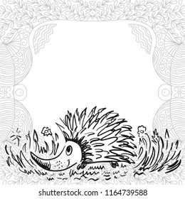 Hedgehog. Vector illustration