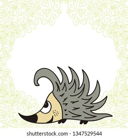 Hedgehog. Vector illustration