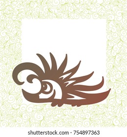Hedgehog. Vector illustration.