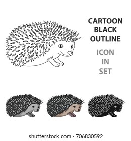 Hedgehog.Animals single icon in cartoon style vector symbol stock illustration web.