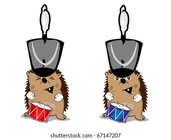 hedgehogs the drummers.vector 1