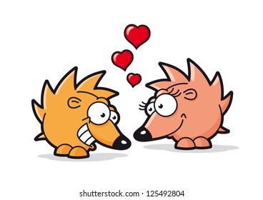 Hedgehogs in love