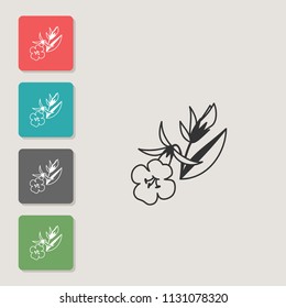 Hedgehyssop - vector icon. Symbol for web, infographics, print design and mobile UX/UI kit. Vector illustration, EPS10.