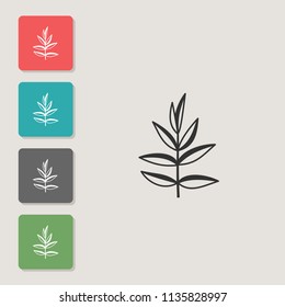 Hedgehyssop - vector icon. Symbol for web, infographics, print design and mobile UX/UI kit. Vector illustration, EPS10.