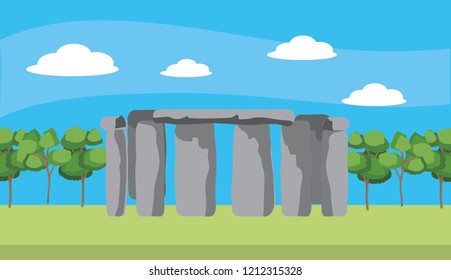 Hedgestone monument cartoon