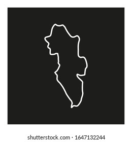 hedmark region map, country of Norway