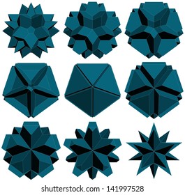 Hedra Star Transformation Structure Shape Vector
