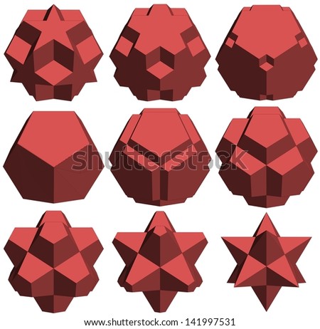 Hedra Star Transformation Structure Shape Vector