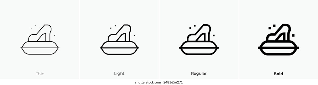 heel icon. Thin, Light Regular And Bold style design isolated on white background