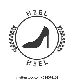 heel pictogram design, vector illustration eps10 graphic 