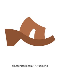 Heel Sandal Vector Icon