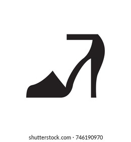 heel sandals icon illustration isolated vector
