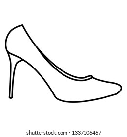 heel shoe isolated icon
