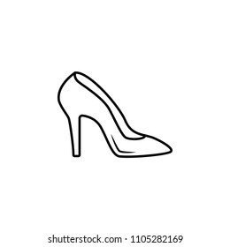 heel shoes  for beauty vector icon