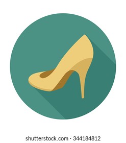 
Heel Shoes Colored Vector Illustration
