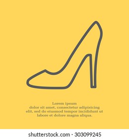 heel shoes icon 